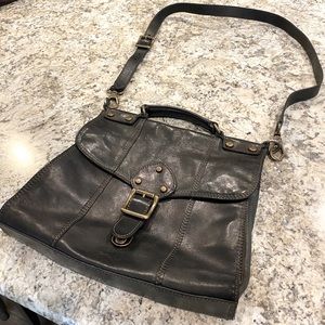 Dark Brown Leather FOSSIL satchel
